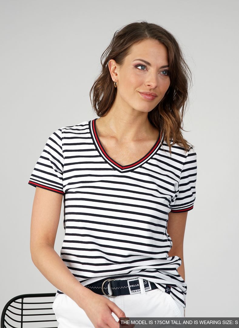 Pelle P W Classic Stripe Short Sleeve fur Damen Crewline