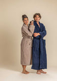 Pelle P Ondine Bathrobe Unisex – Gestreifter Bademantel aus 100 % Baumwolle