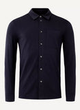 Pelle P Dock Shirt Herren – Lässiges Langarmhemd aus Seersucker-Jersey