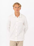Pelle P Dock Shirt Herren – Lässiges Langarmhemd aus Seersucker-Jersey