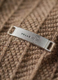 Pelle P Tiller Herringbone V-Neck Herrenpullover – Bio-Baumwolle & Kaschmir