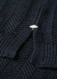 Pelle P W Tiller Herringbone V-Neck Damenpullover – Bio-Baumwolle & Kaschmir