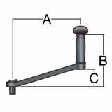 Harken 8" Aluminium Winschkurbel